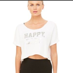 Alo yoga happy baby tee